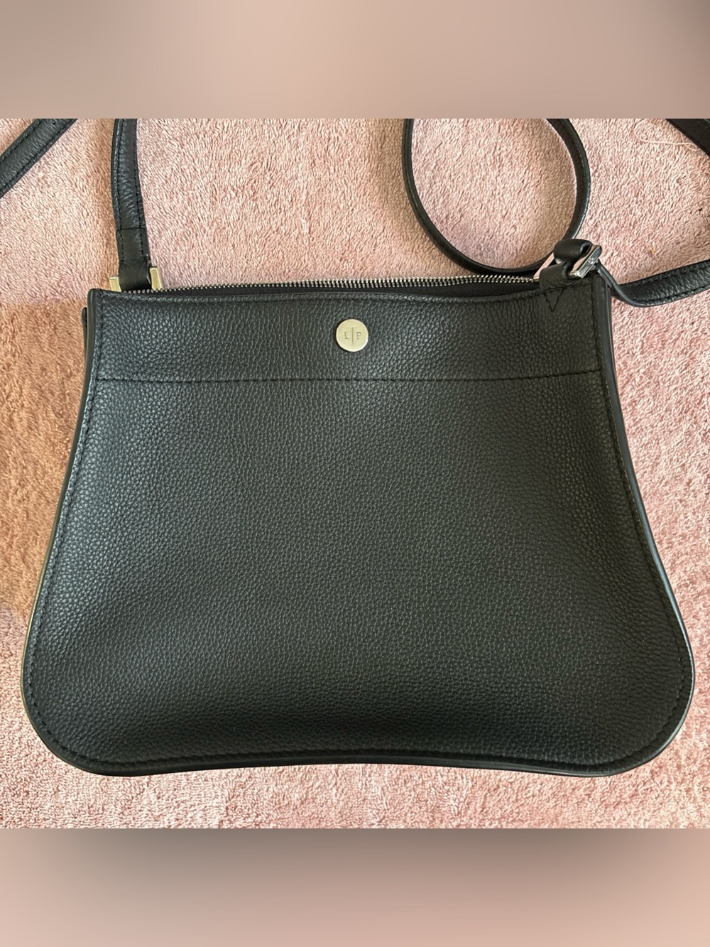 Loro Piana Milky Way Black Leather excellent condition Made In Italy